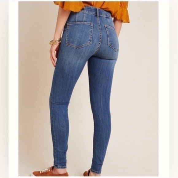 Pilcro and The Letterpress by Anthropologie High-Rise Denim Legging | 25 petite - Picture 3 of 12